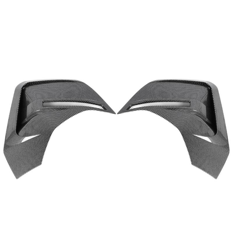 Heck Stoßstange Vent Spoiler Rennspaziergang Aussehen Stilvoller Hinterer Seitenlüftungsabdeckungsverkleidung für 4 Serie I4 G26 M Sport 2020 bis 2024 ABS Material 2 Stücke (Kohlefaserstil) von AMAKO