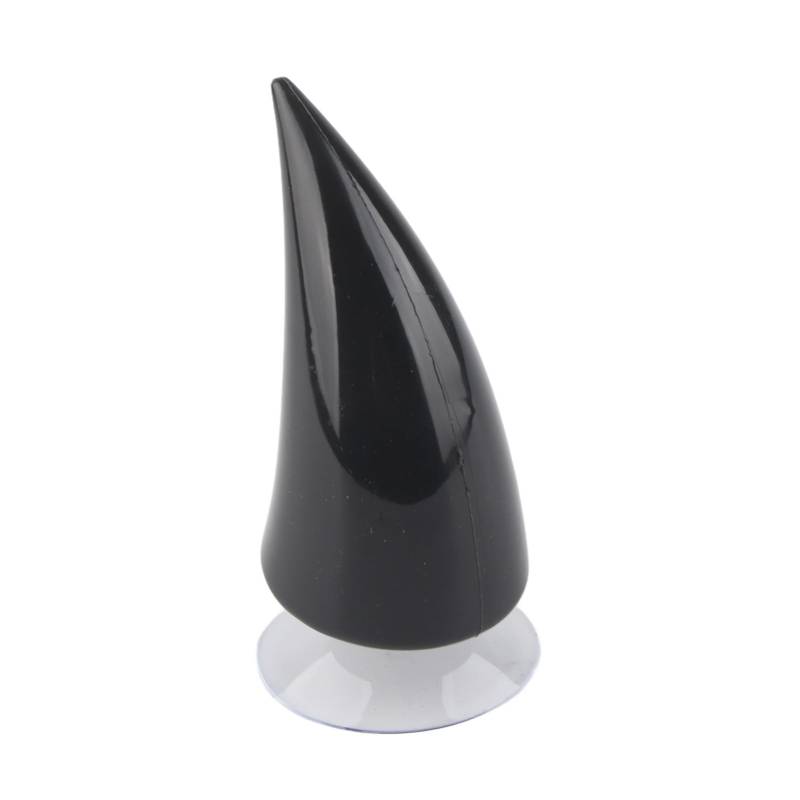 Motorrad Helm Teufel Dämon Horn,mit Sauger Dekoration Zubehör Gummimaterial Elastisches Design Praktisch,Für Motorradfahrer,Schwarz von AMAKO