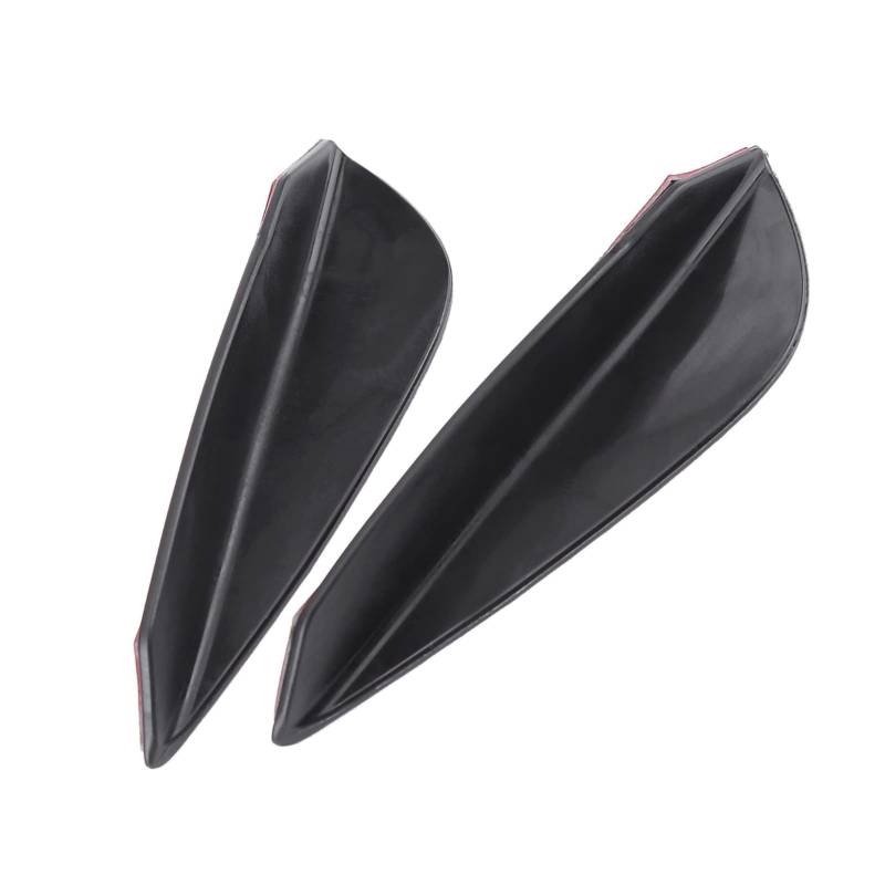Universal ABS Carbon Faser Auto Vordere Stoßfänger Lippenspoiler Flossen Canard Spoiler Kit für Frontbumper Carbon Fiber 4Pcs Set 13.5cm von AMAKO