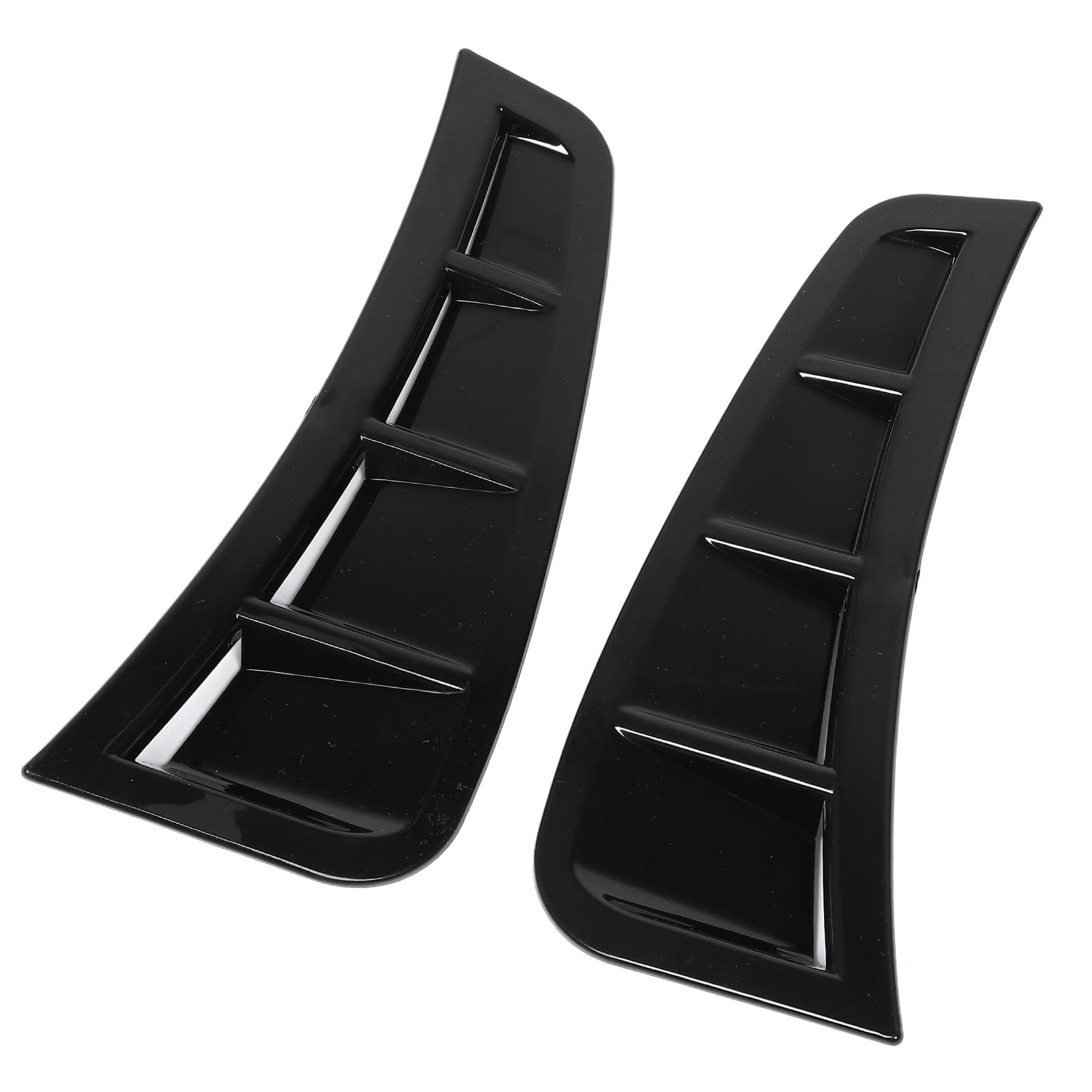 Vordere Stoßfänger Seitenspoiler Links Rechts Stilvoller Schockdes Aerodynamisches Design Universal Fitment für Generische Limousinen ABS Material 2Pack (Helles Schwarz) von AMAKO