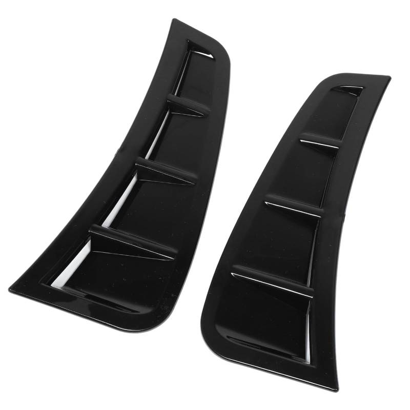 Vordere Stoßfänger Seitenspoiler Links Rechts Stilvoller Schockdes Aerodynamisches Design Universal Fitment für Generische Limousinen ABS Material 2Pack (Helles Schwarz) von AMAKO