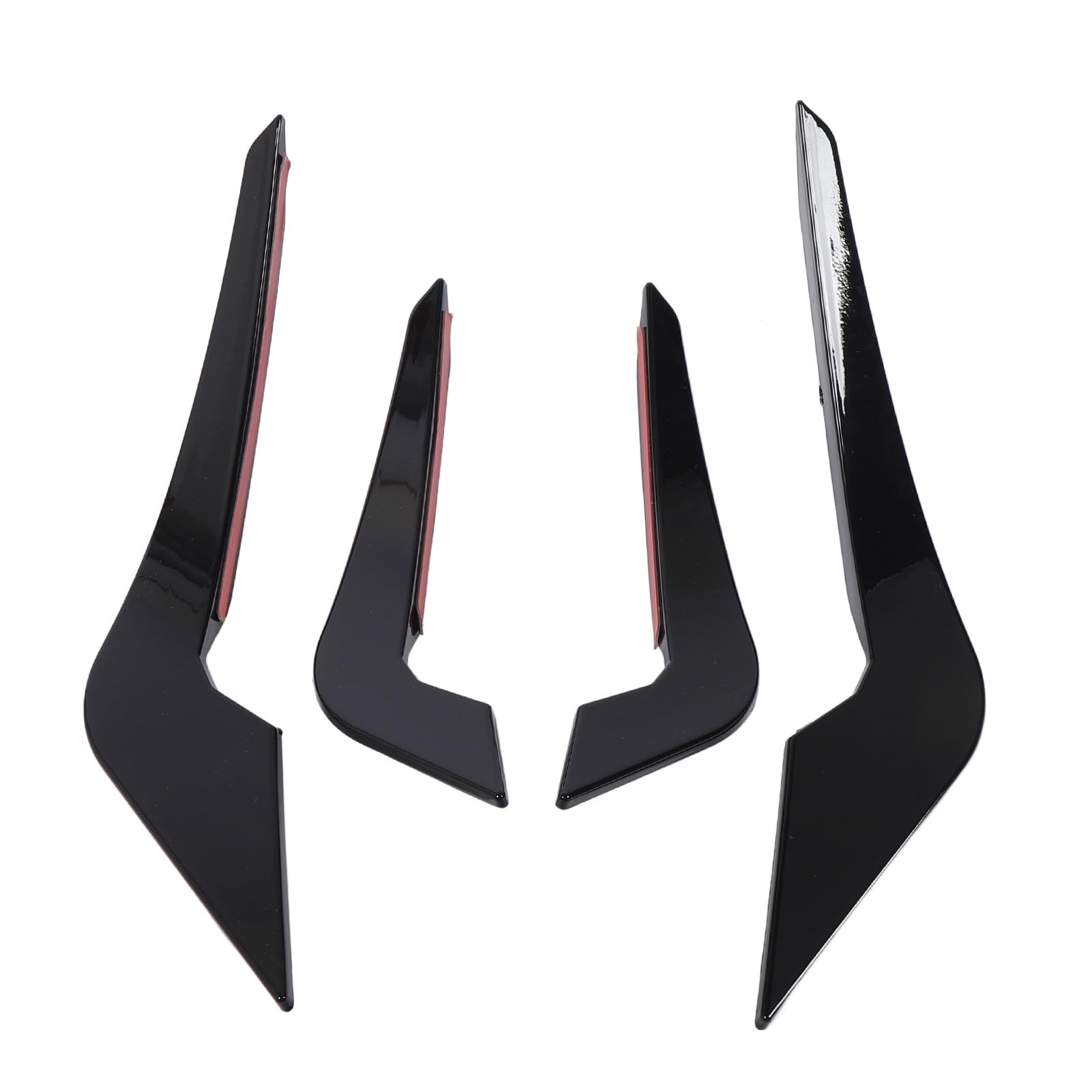 Vordere Stoßstange Lip Splitter ABS Sporty Spoiler Body Kit Verbessert die Aerodynamikstabilität für 2 Serien M2 F87 2016 bis 2021 4pc (Helles Schwarz) von AMAKO