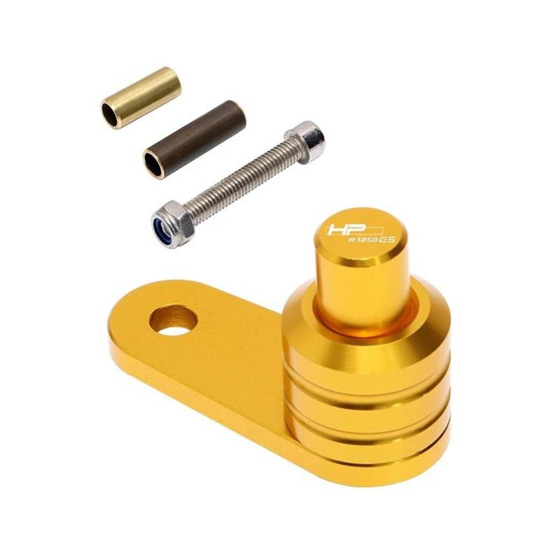 Bremsparkhebel Für B&MW HPR1250GS LC ADV GSA R 1250 GS Abenteuer CNC Motorrad Feststellbremse Schalter Taste Sperrhebel(Gold) von AMASONY