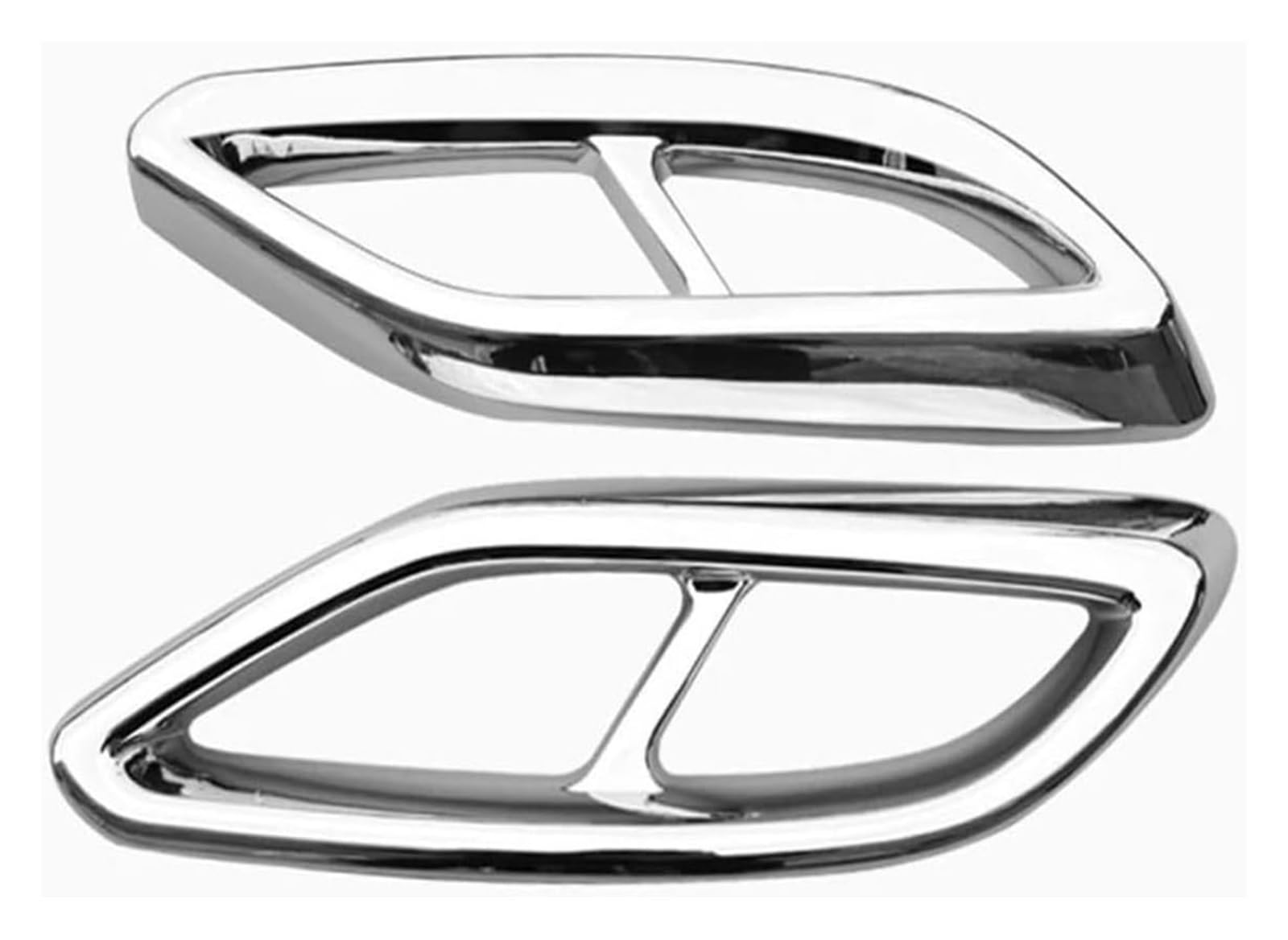 Auspuff Endrohr Für Mercedes Für B&enz CLA Klasse C118 W118 CLA180 200 220 250 260 2020-2022 Schalldämpfer Auspuffrohr Schwanz Abdeckung Trim Auto End Rohre(Silber) von AMBMREDPEV
