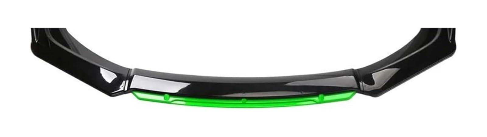 Auto Frontspoiler Lippe 4PCS Auto Vorderen Stoßfänger Lip Body Kit Spoiler Canard Splitter Diffusor Vorne Unteren Kinn Stoßstange Abdeckung Lippe Vorne Spoiler Universal(Black green) von AMBMREDPEV
