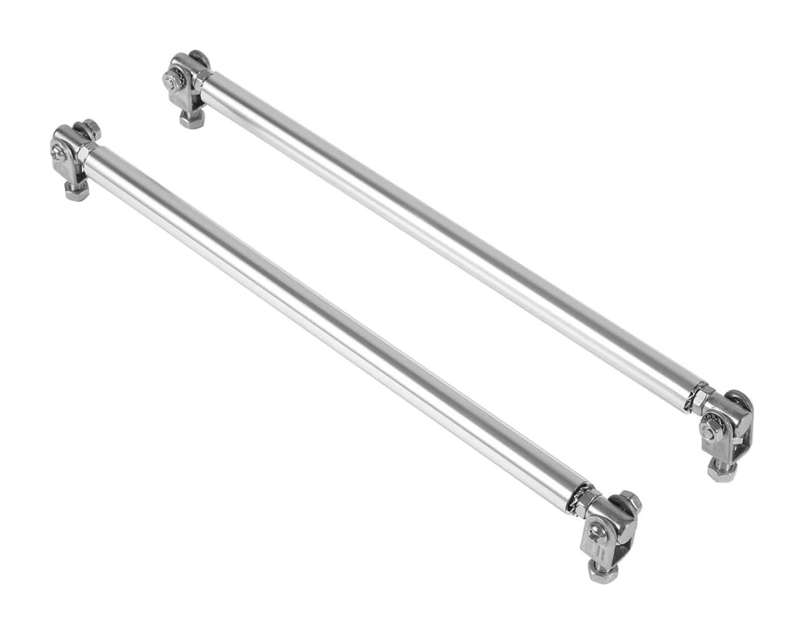 Auto Frontspoiler Lippe Auto-Frontspoiler 200 Mm Verstellbar Frontstoßstangenlippe Splitter Strebenstange Krawattenstützstangen Universell Für Autos SUVs LKWs Spoiler(Silber) von AMBMREDPEV