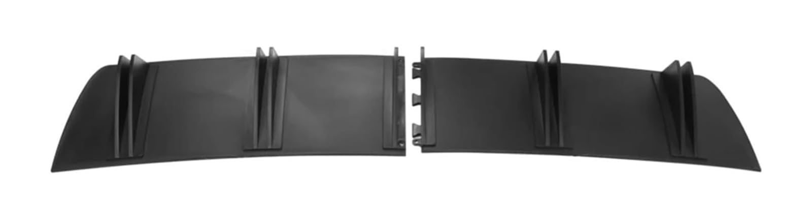 Auto Frontspoiler Lippe Auto Frontstoßstange Splitter Heckstoßstange Lippendiffusor 5 Flossen Universal Auto Chassis Spoiler Haifischflosse Auto Modifiziertes Styling(Schwarz) von AMBMREDPEV