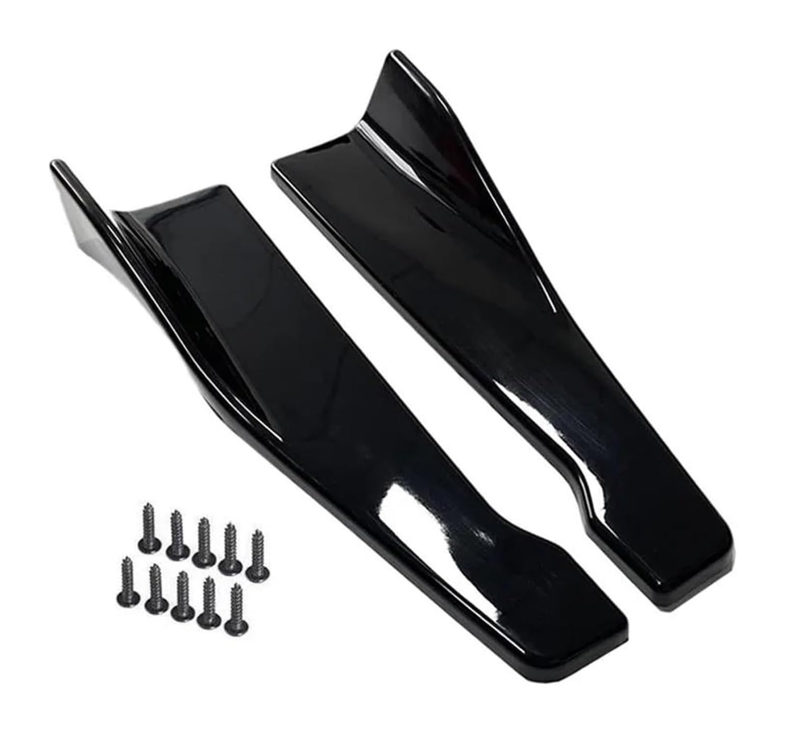 Auto Frontspoiler Lippe Für A&lfa Für Romeo 159 Auto Vorne Stoßstange Hinten Winglets Seite Rock Verlängerung Streifen Lip Spoiler Diffusor Splitter Scratch Protector(Schwarz) von AMBMREDPEV