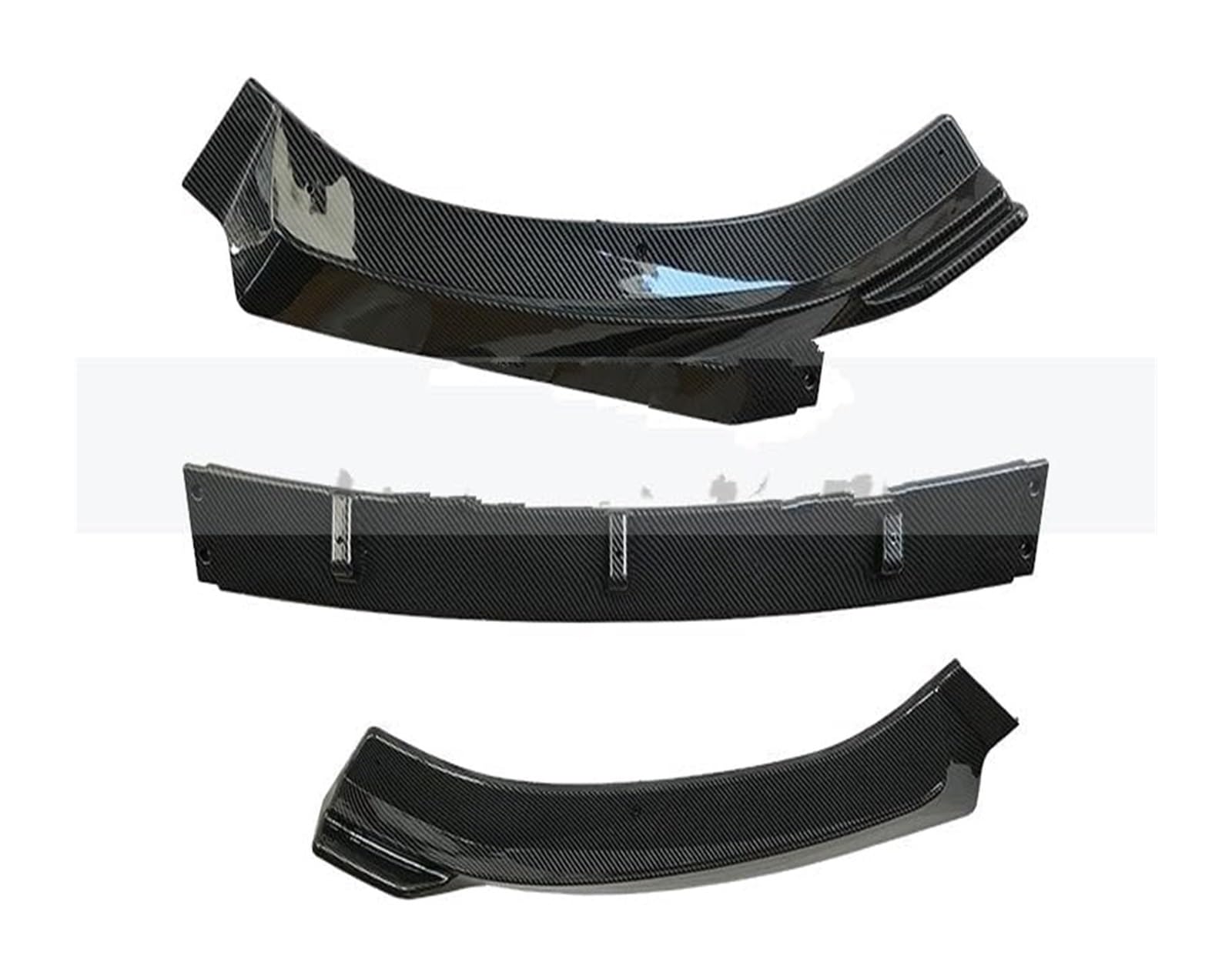 Auto Frontspoiler Lippe Für A3 8V Standard 2014-2016 Splitter Frontstoßstange Lip Spoiler Diffusor Schutz Zierleisten Frontspoiler Auto Frontstoßstangensplitter(Carbon Texture) von AMBMREDPEV