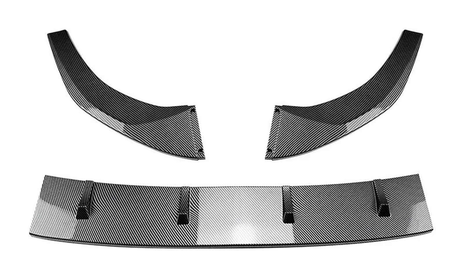Auto Frontspoiler Lippe Für A3 8Y S3 2021-2023 + Unterer Splitter Body Kit Blade Frontschürze Spoiler Lippe Splitter Spoiler Auto Frontspoiler(Carbon Look) von AMBMREDPEV