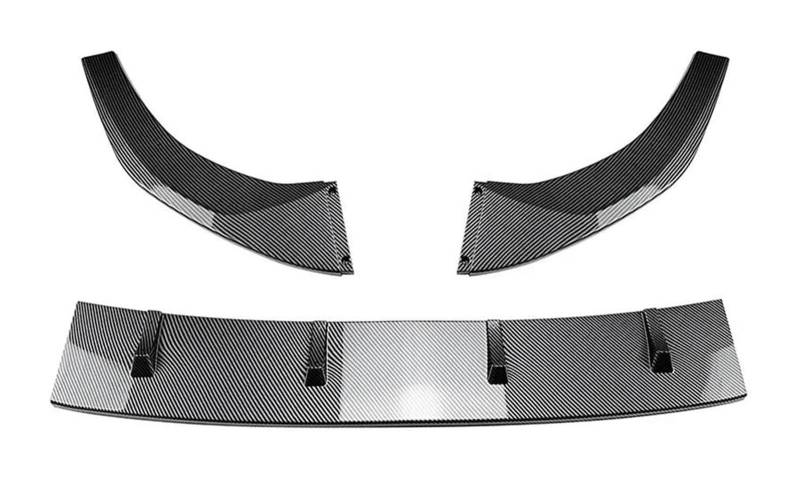 Auto Frontspoiler Lippe Für A3 8Y S3 2021-2023 + Unterer Splitter Body Kit Blade Frontschürze Spoiler Lippe Splitter Spoiler Auto Frontspoiler(Carbon Look) von AMBMREDPEV