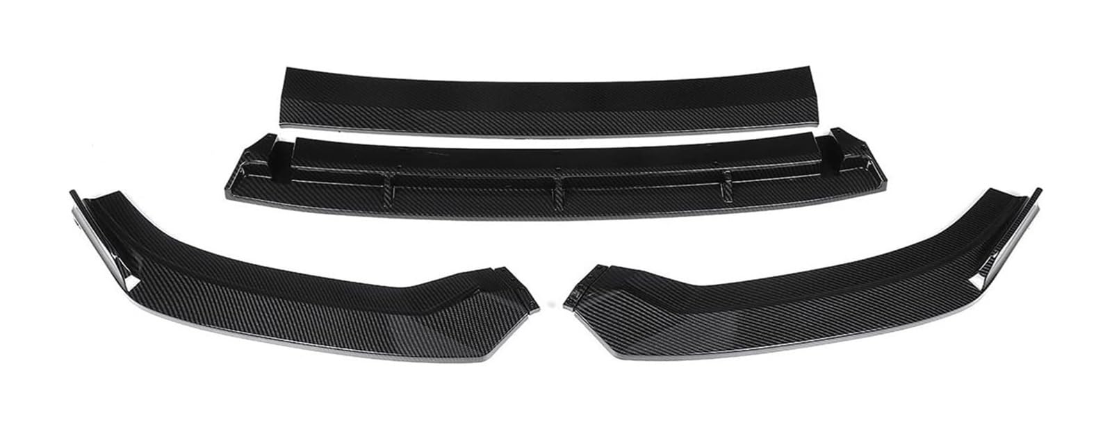 Auto Frontspoiler Lippe Für A3 S Für Linie S3 2017-2019 Abnehmbare Auto Vorderen Stoßfänger Lippe Deflektor Lippen Bumper Spoiler Splitter Körper Kit Diffusor 4 Stücke(Carbon Fiber Look) von AMBMREDPEV