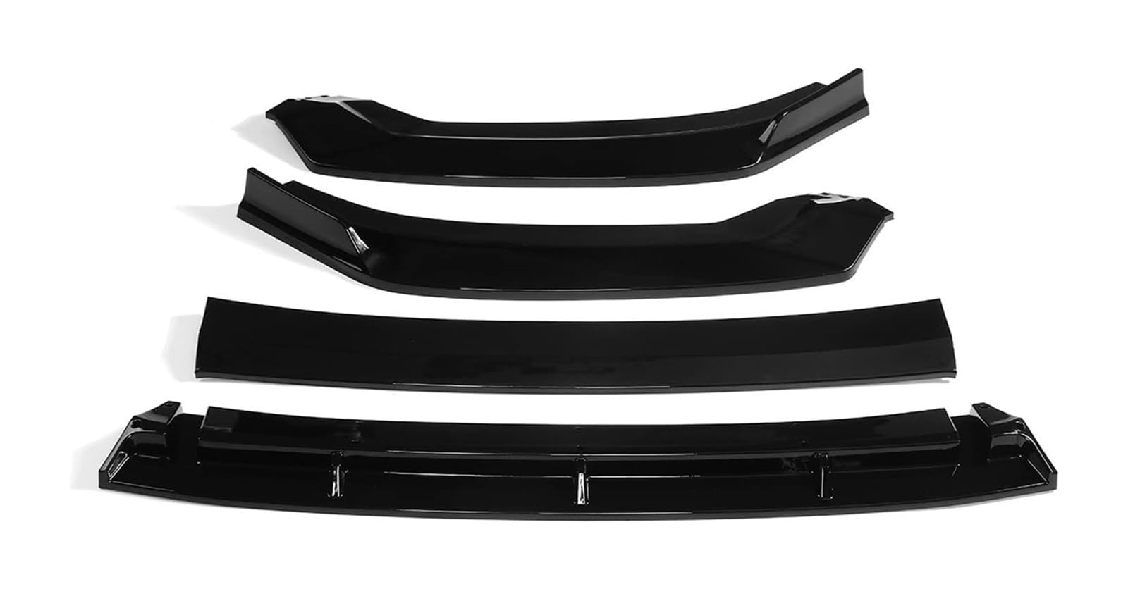 Auto Frontspoiler Lippe Für A3 S Für Linie S3 2017-2019 Abnehmbare Auto Vorderen Stoßfänger Lippe Deflektor Lippen Bumper Spoiler Splitter Körper Kit Diffusor 4 Stücke(Glossy Black) von AMBMREDPEV