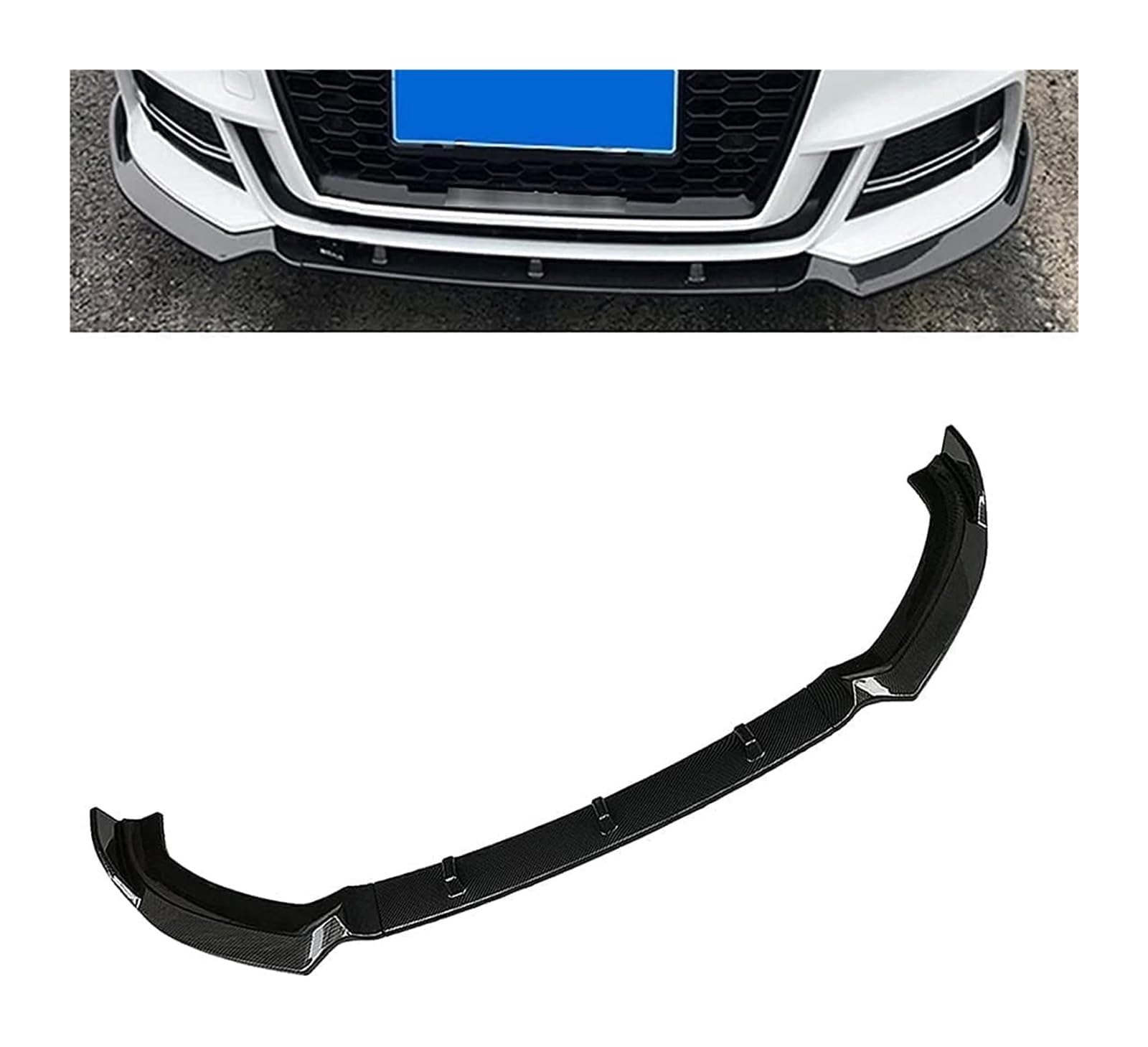 Auto Frontspoiler Lippe Für A3 Sport 2017–2019 Frontstoßstange Lippe Kinnspoiler Kohlefaser-Look Frontdiffusor Diffusor Auto-Frontspoiler Auto Frontspoiler Lippe Für A3 Sport 2017–2019 Frontstoßstange Lippe Kinnspoiler Kohlefaser-Look Frontdiffusor Diffusor Auto-Frontspoiler von AMBMREDPEV