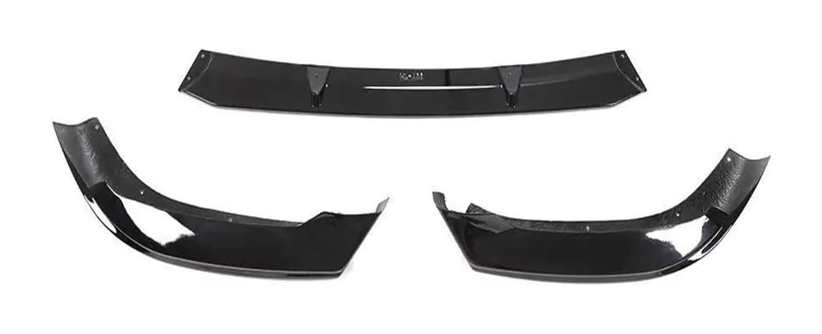 Auto Frontspoiler Lippe Für A5 Für Sline S5 Für Sportback 2017 2018 2019 Front Lip Body Kits Stoßstange Splitter 3PCS Auto Stoßstange Lip Spoiler Schürze(FRP Matte Black) von AMBMREDPEV