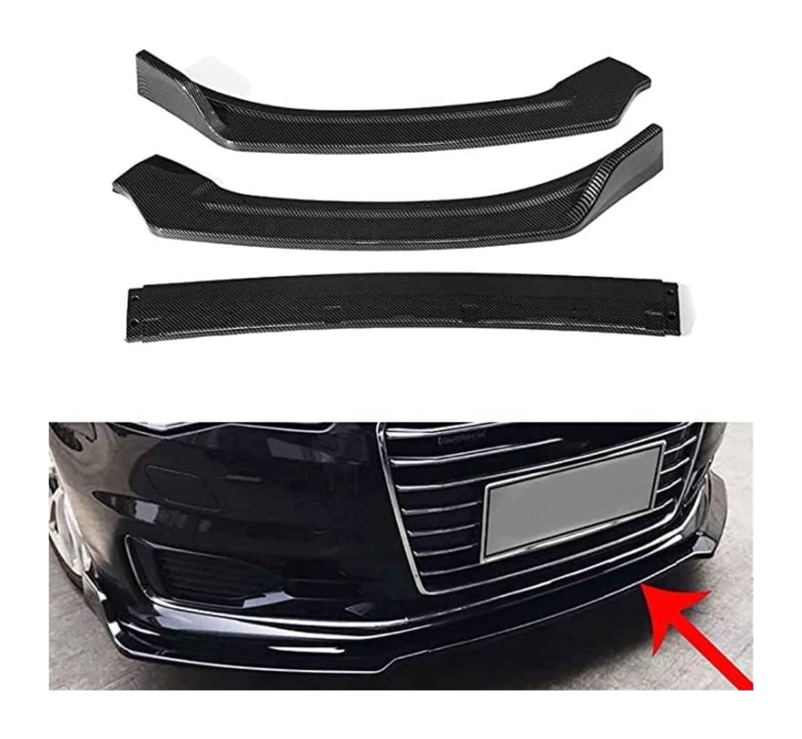 Auto Frontspoiler Lippe Für A6 Sport 2016-2018 Frontstoßstange Lip Chin Spoiler Carbon Look Frontdiffusor Diffusor Normal-A Carbon Auto Frontspoiler Lippe Für A6 Sport 2016-2018 Frontstoßstange Lip Chin Spoiler Carbon Look Frontdiffusor Diffusor Normal-A Carbon von AMBMREDPEV