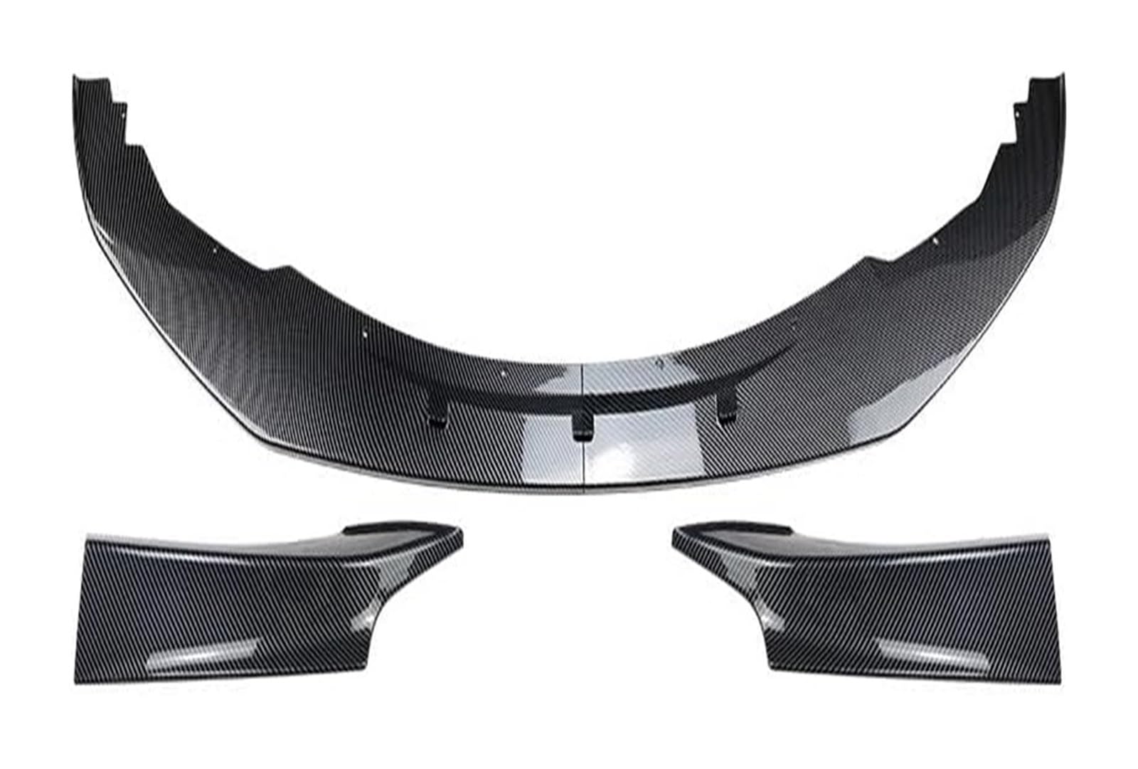 Auto Frontspoiler Lippe Für B&MW 1 Serie F20 F21 Style Canard Cover Trim Splitter Frontstoßstange Lip Spoiler Auto Frontstoßstange Splitter 2012 Bis 2014(1 Set Carbon Look) von AMBMREDPEV