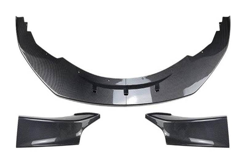 Auto Frontspoiler Lippe Für B&MW 1 Serie F20 F21 Style Canard Cover Trim Splitter Frontstoßstange Lip Spoiler Auto Frontstoßstange Splitter 2012 Bis 2014(1 Set Carbon Look) von AMBMREDPEV