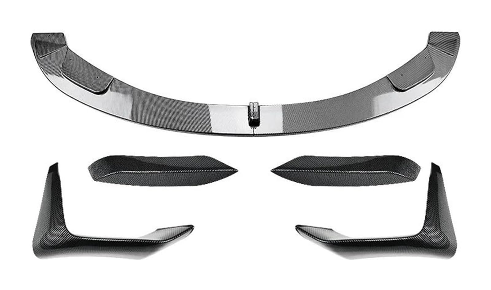 Auto Frontspoiler Lippe Für B&MW 3 4 Serie M3 M4 F80 F81 F82 F83 2013-2018 Frontstoßstange Lip Body Kit Spoiler Splitter Stoßstange Canard Lip Splitter(Carbon Look Set A) von AMBMREDPEV
