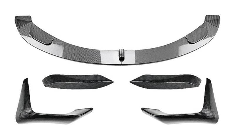 Auto Frontspoiler Lippe Für B&MW 3 4 Serie M3 M4 F80 F81 F82 F83 2013-2018 Frontstoßstange Lip Body Kit Spoiler Splitter Stoßstange Canard Lip Splitter(Carbon Look Set A) von AMBMREDPEV
