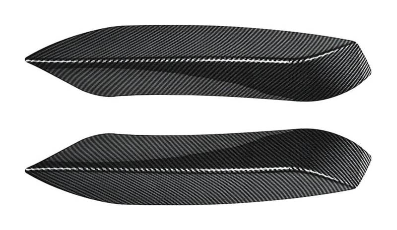 Auto Frontspoiler Lippe Für B&MW 3 4 Serie M3 M4 F80 F81 F82 F83 2013-2018 Frontstoßstange Lip Body Kit Spoiler Splitter Stoßstange Canard Lip Splitter Teile(Carbon Look D) von AMBMREDPEV