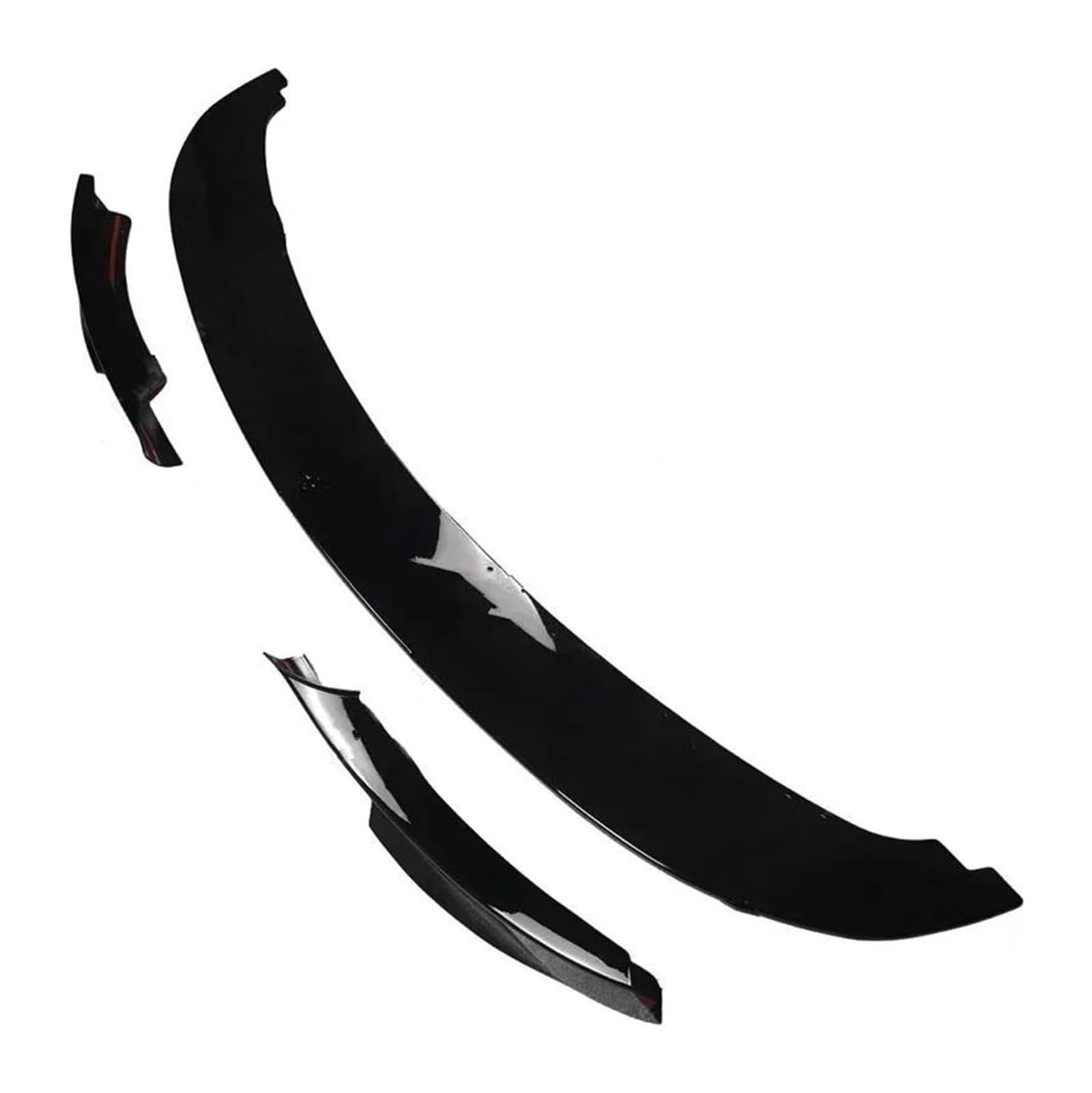Auto Frontspoiler Lippe Für B&MW 3 Serie E90 E91 Für LCI Sport 2009-2012 Tuning Auto Frontschürze Lip Splitter Diffusor Body Kit Spoiler 4 Stücke(One Set Gloss Black) von AMBMREDPEV