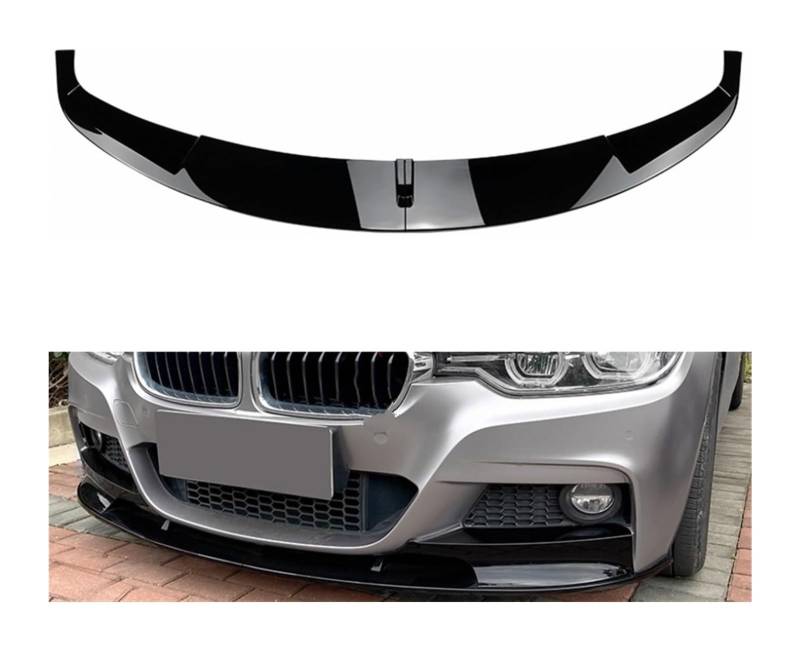 Auto Frontspoiler Lippe Für B&MW 3er F30 F31 F35 320i 328i 330i 335i 340i 316d 2012-2018 Auto-Frontstoßstangenlippen-Splitter-Spoiler-Diffusor-Schutz(Gloss Black A) von AMBMREDPEV