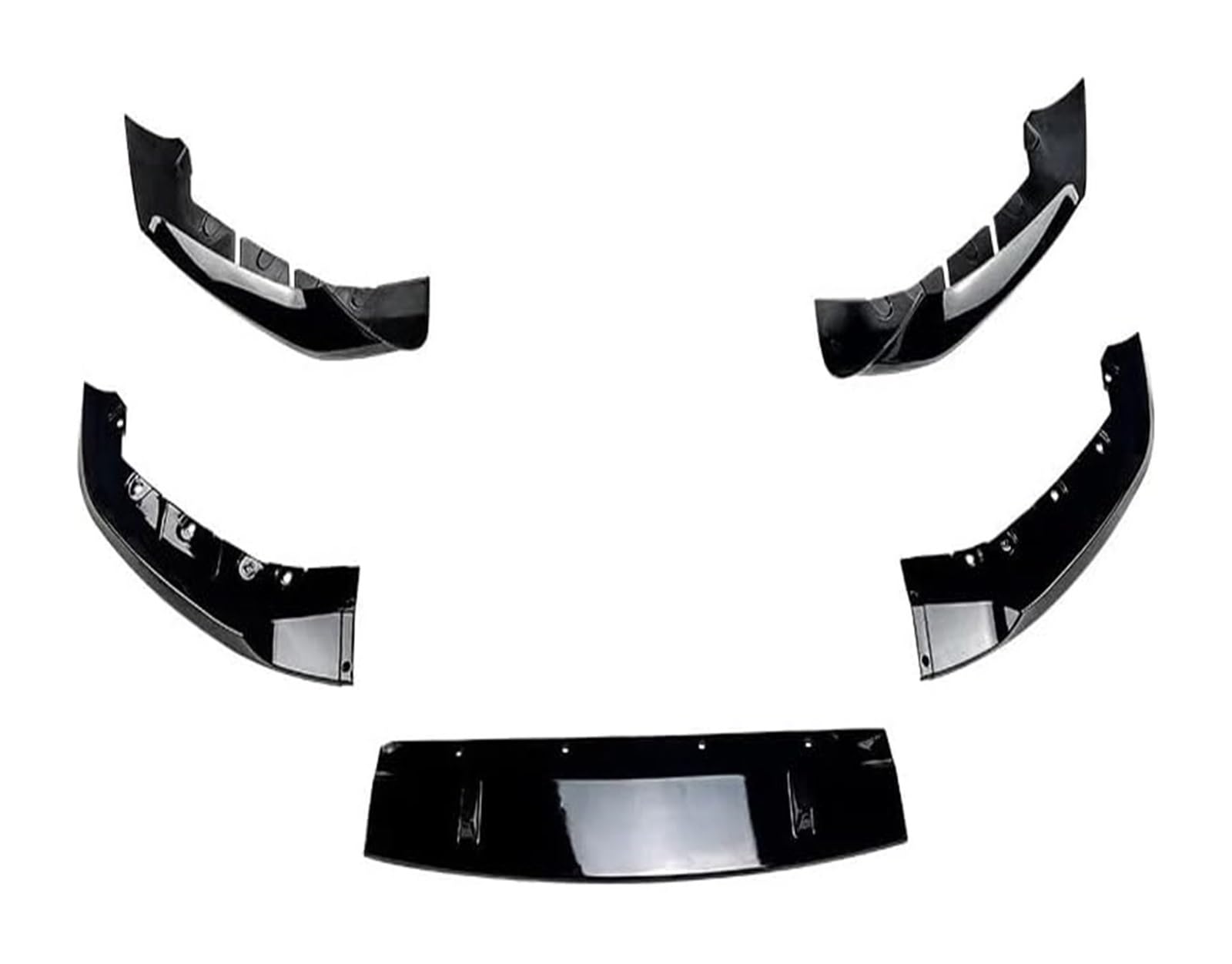Auto Frontspoiler Lippe Für B&MW 5 Series 525i 530i 2017–2020 Schutzkörper G30 G31 Frontstoßstange Lip Spoiler Splitter Diffusor Abdeckung Frontspoiler(Gloss Black AB) von AMBMREDPEV