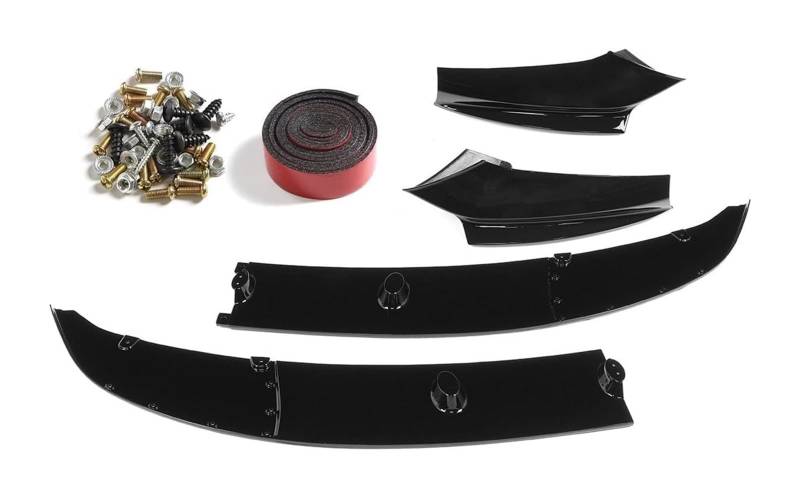 Auto Frontspoiler Lippe Für B&MW 5er F10 535i 528i 2011-2016 Frontstoßstange Lippe Kinnspoiler Carbon Look Frontdiffusor Diffusor von AMBMREDPEV