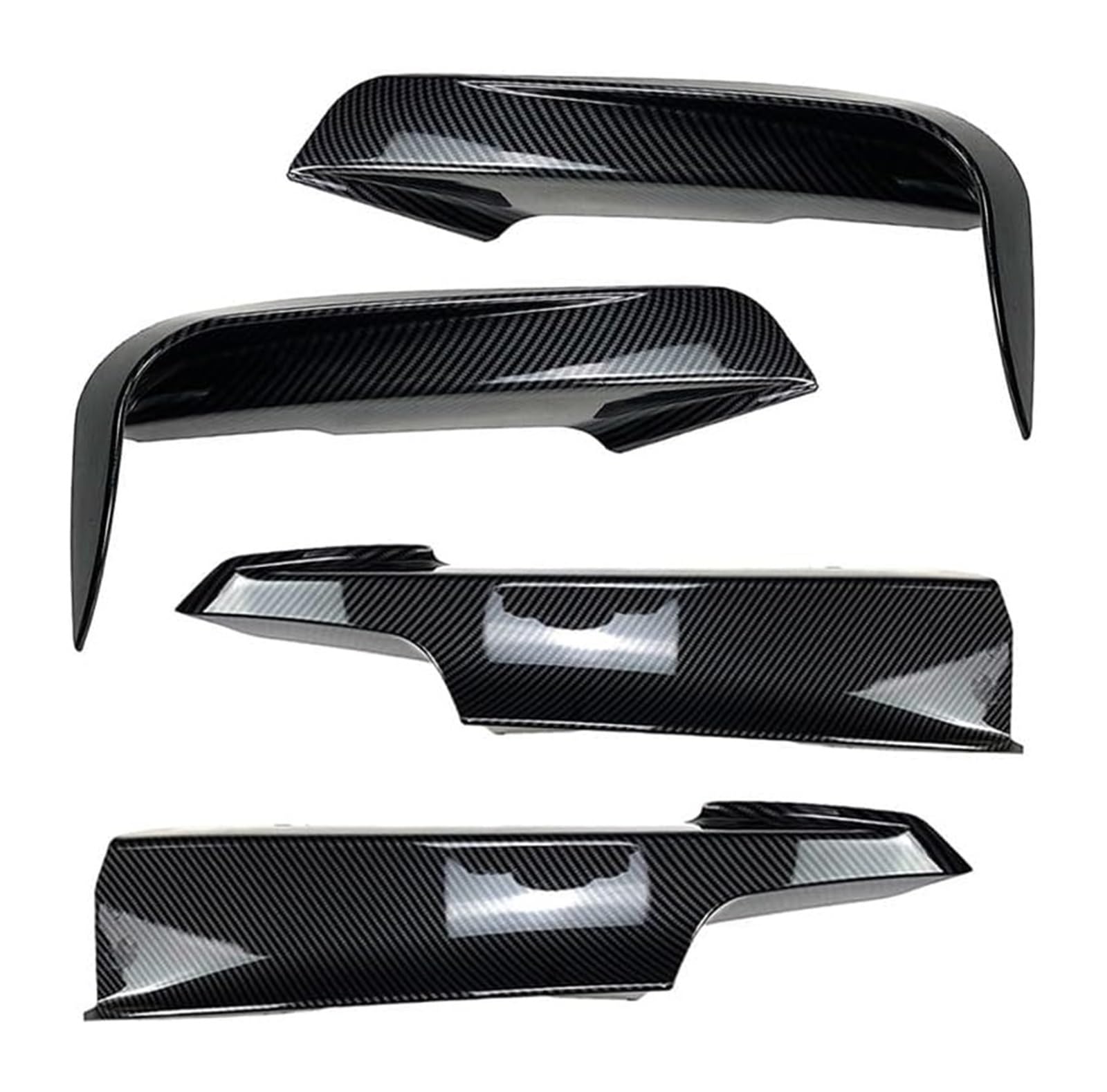 Auto Frontspoiler Lippe Für B&MW F30 F31 F35 320i 328i 330i 335i 340i 316d 2012–2019 Frontstoßstange Splitter Trim Kit Nebelscheinwerfer Lampenabdeckung Canards Frontspoiler(Carbon Fiber Set) von AMBMREDPEV