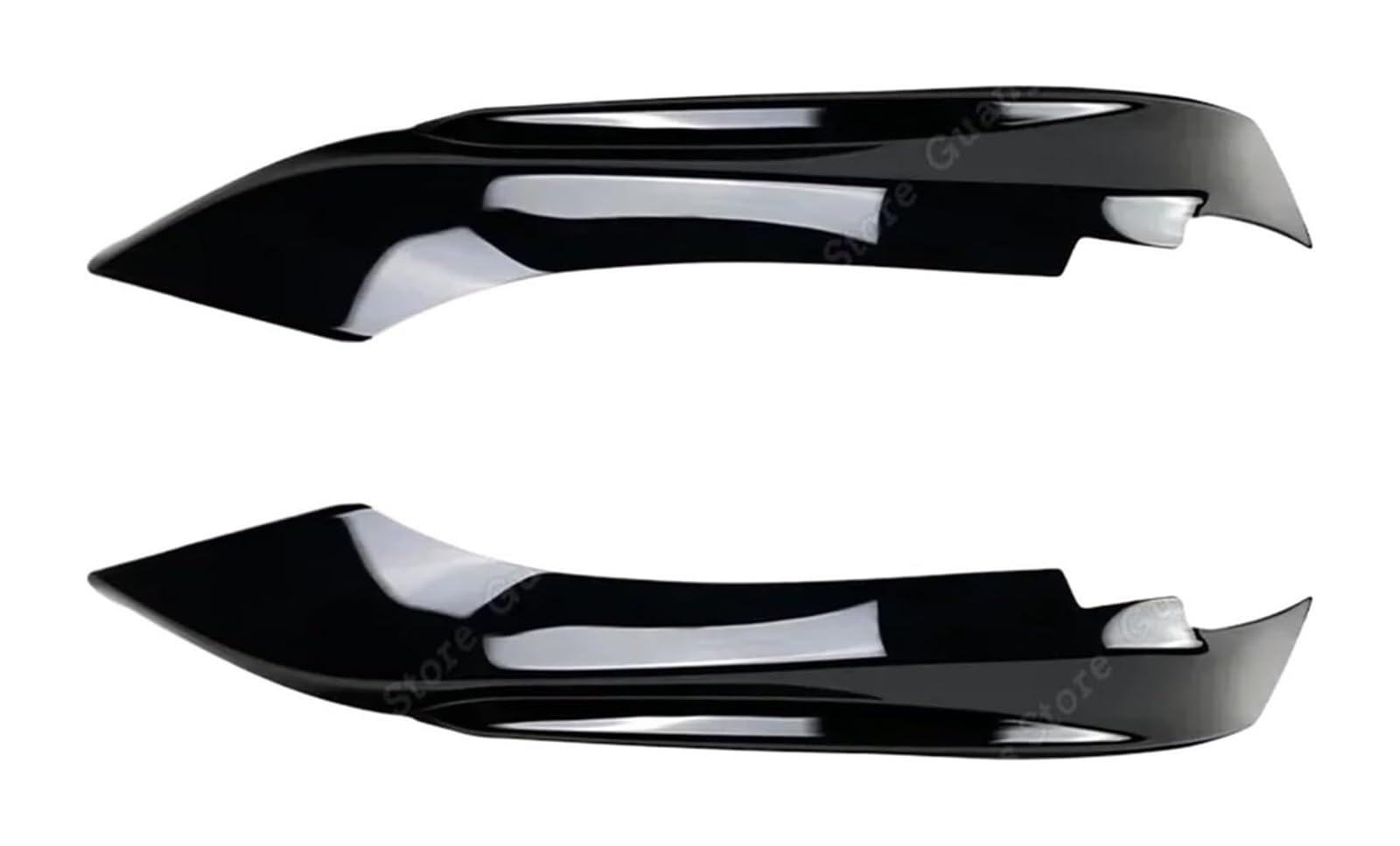 Auto Frontspoiler Lippe Für B&MW F32 F33 F36 4 Serie 2014–2020, Nur 2 Stück MP Style Frontstoßstange Lip Spoiler Splitter Frontspoiler(Gloss Black) von AMBMREDPEV