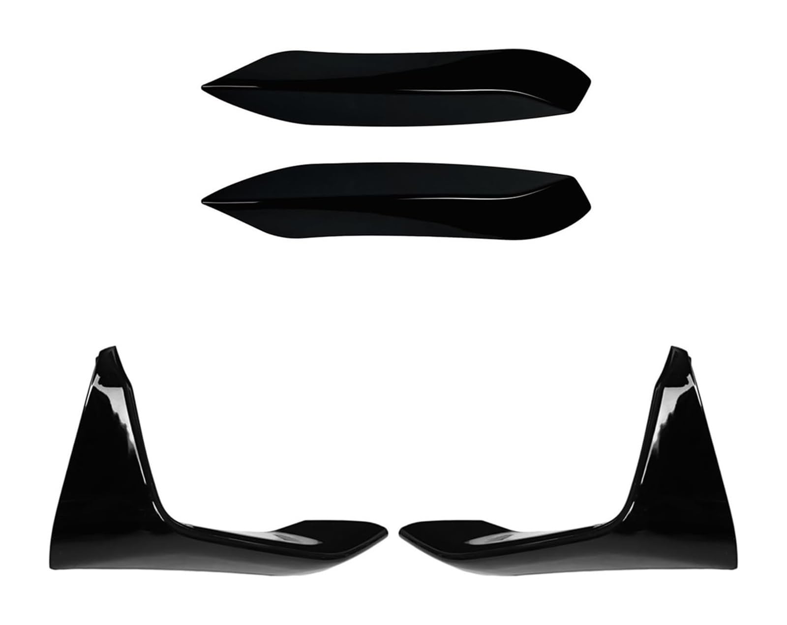 Auto Frontspoiler Lippe Für B&MW F80 F82 F83 M3 M4 2014-2020 Nebelscheinwerfer Lampe Augenbraue Rahmenabdeckung Frontstoßstange Lippensplitter Canards Spoiler Frontspoiler(1 set) von AMBMREDPEV