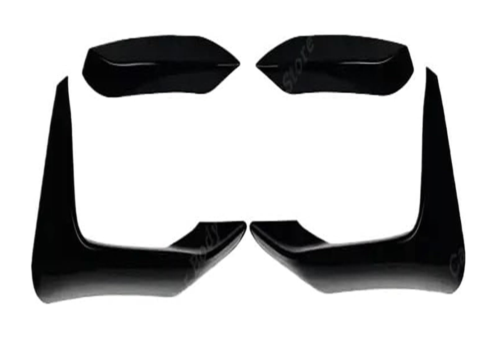 Auto Frontspoiler Lippe Für B&MW F80 M3 F82 F83 M4 2014-2020 Frontschürze Lip Spoiler Seite Splitter Grill Trim Wind Messer Schutz BodyKits Frontspoiler(4Pcs Gloss Black) von AMBMREDPEV