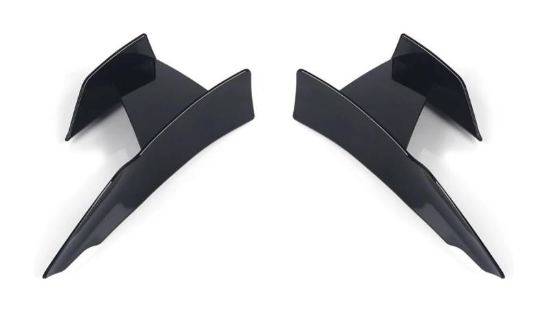 Auto Frontspoiler Lippe Für B&MW F80 M3 F82 M4 6 Stück Frontstoßstange Lip Fin Splitter Spoiler Canard Aufkleber Frontspoiler Auto Frontstoßstangensplitter(Brilliant Black) von AMBMREDPEV