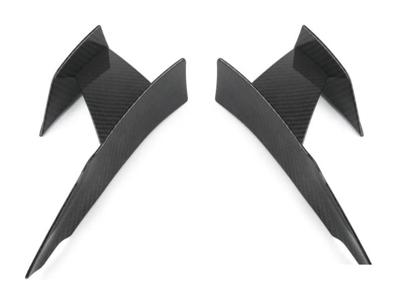 Auto Frontspoiler Lippe Für B&MW F80 M3 F82 M4 6 Stück Frontstoßstange Lip Fin Splitter Spoiler Canard Aufkleber Frontspoiler Auto Frontstoßstangensplitter(Carbon Fiber) von AMBMREDPEV