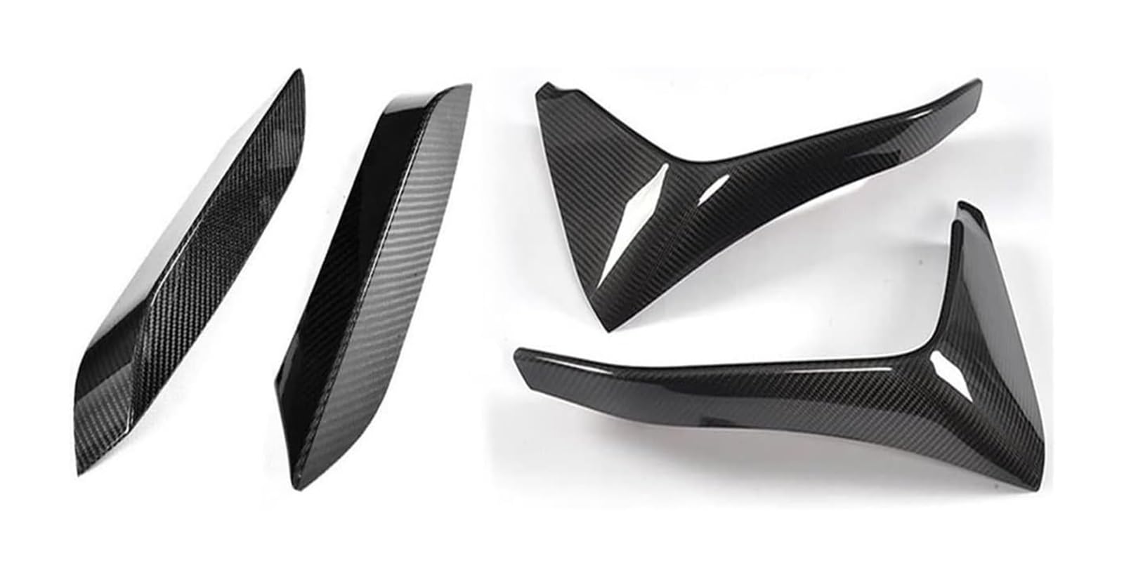 Auto Frontspoiler Lippe Für B&MW F80 M3 Für Limousine 4D F82 F83 M4 Für Coupe 2D 2014-2019 Auto Frontstoßstange Splitter Front Splitter Nebelscheinwerfer Zierabdeckung(Up Down Splitters) von AMBMREDPEV