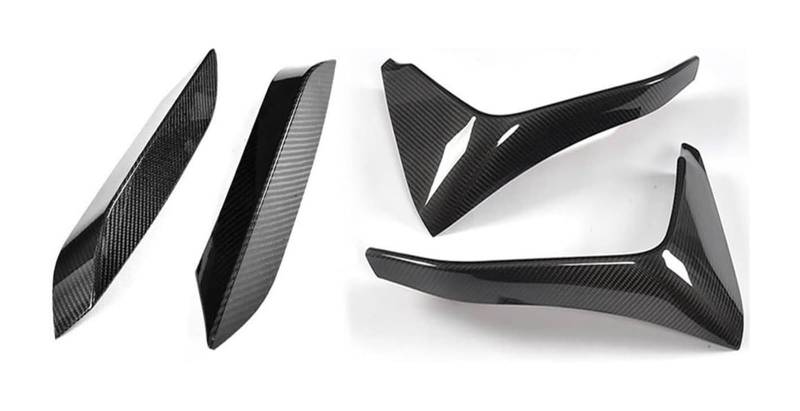 Auto Frontspoiler Lippe Für B&MW F80 M3 Für Limousine 4D F82 F83 M4 Für Coupe 2D 2014-2019 Auto Frontstoßstange Splitter Front Splitter Nebelscheinwerfer Zierabdeckung(Up Down Splitters) von AMBMREDPEV