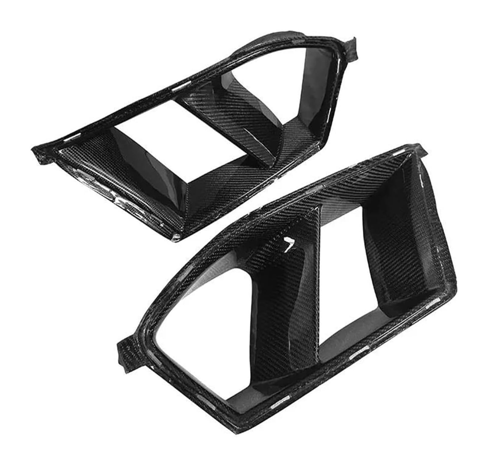 Auto Frontspoiler Lippe Für B&MW M3 M4 G80 G82 G83 2021+ Nebelscheinwerferrahmen Grill Frontstoßstange Air Vent Abdeckung Blasdüse Upgrade Body Kit Auto Frontspoiler(Dry Carbon fiber) von AMBMREDPEV
