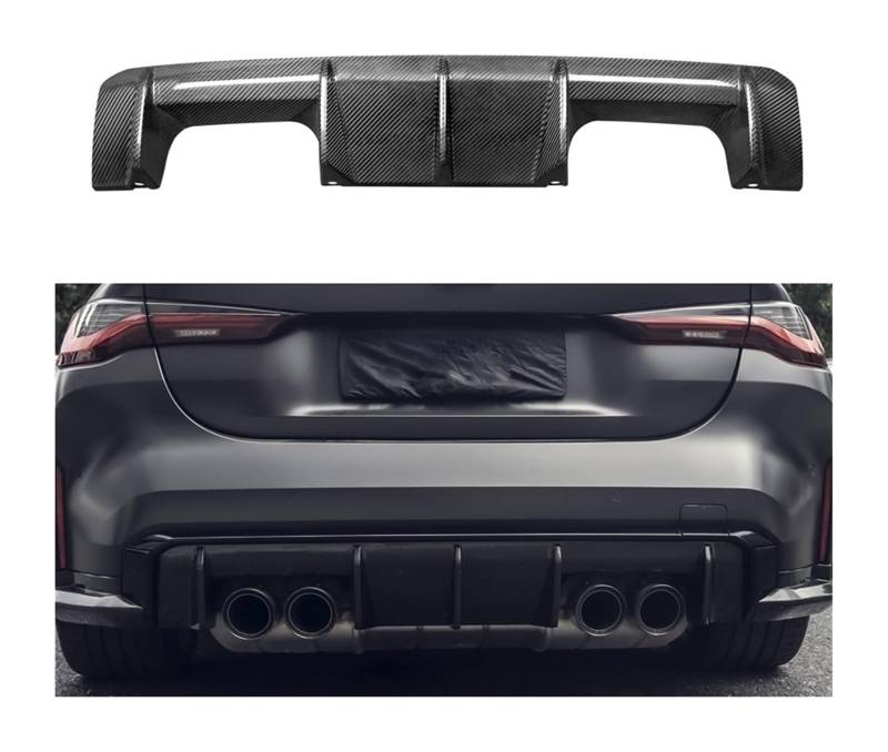 Auto Frontspoiler Lippe Für B&MW M3 M4 G80 G82 G83 Limousine Coupe Cabrio Heckstoßstange Lippe Heckstoßstange Lip Spoiler Diffusor Frontspoiler(EOM Styling) von AMBMREDPEV