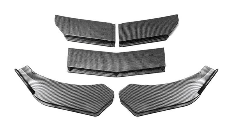 Auto Frontspoiler Lippe Für B&MW Splitter Spoiler Auto Frontspoiler 4/5PCS Universal Auto Frontstoßstange Lip Body Kit Spoiler Canard Splitter Diffusor(5PC Carbon fiber a) von AMBMREDPEV