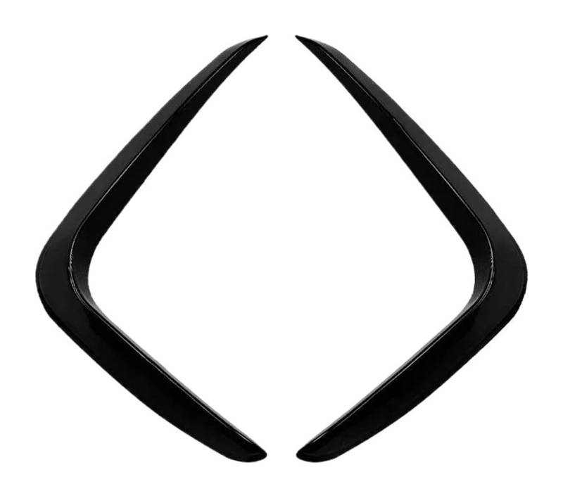 Auto Frontspoiler Lippe Für B&MW X3 X4 G01 G02 G05 Sport 2018-2023 Frontschürze Lip Splitter Grill Spoiler Abdeckung Air Vent Wind Messer Tuning(18-21 Gloss Black) von AMBMREDPEV