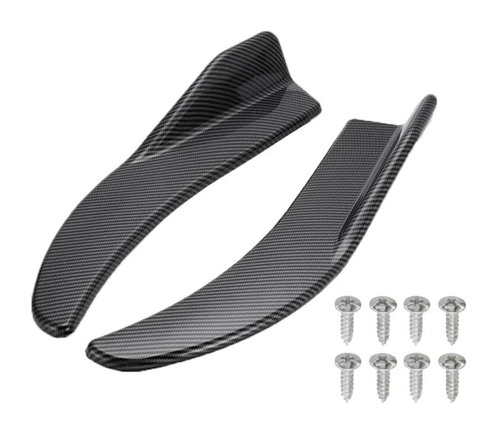 Auto Frontspoiler Lippe Für B&enz Auto-Seitenschweller Auto-Stoßstangenspoiler Vorne Und Hinten Lippe Antikollisions-Seitenstufen-Rock Auto-Seitenschweller 1 Paar Universal(Schwarz) von AMBMREDPEV