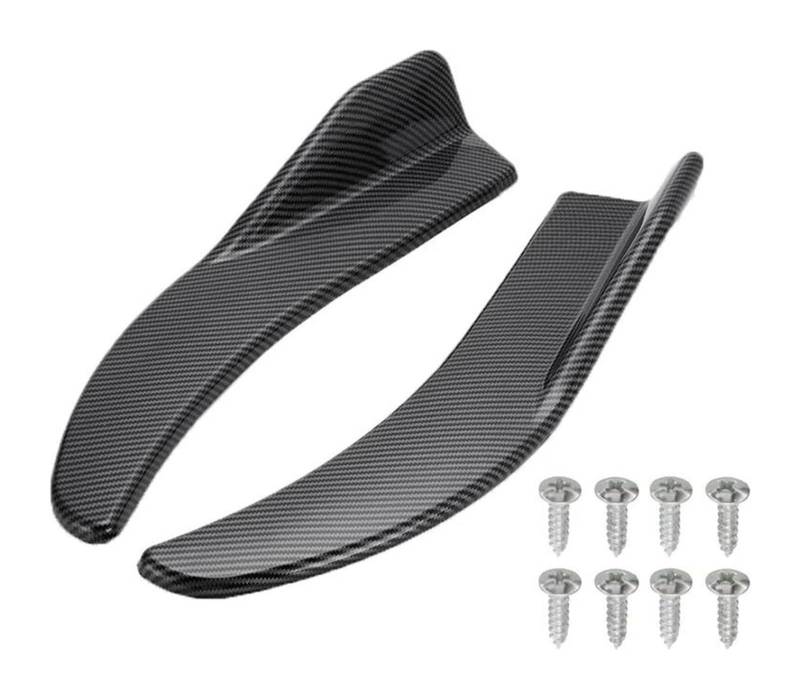 Auto Frontspoiler Lippe Für B&enz Auto-Seitenschweller Auto-Stoßstangenspoiler Vorne Und Hinten Lippe Antikollisions-Seitenstufen-Rock Auto-Seitenschweller 1 Paar Universal(Schwarz) von AMBMREDPEV