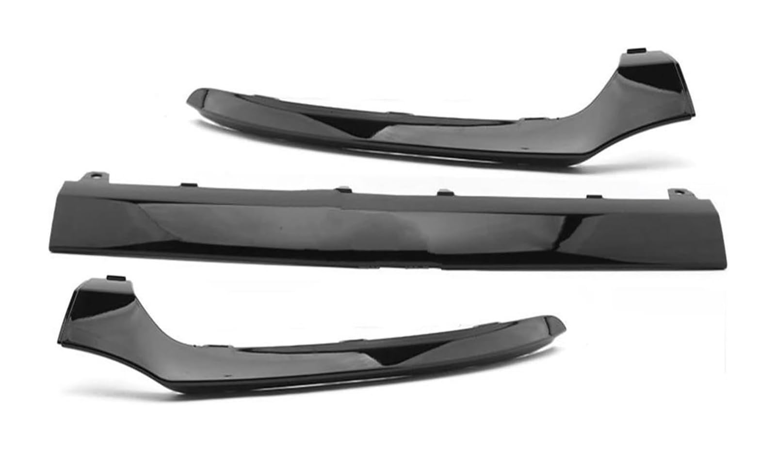 Auto Frontspoiler Lippe Für B&enz C-Klasse W205 2014–2018 C300 C400 C63 Frontstoßstangen-Zierleiste Chrom-Formteil Lippenverkleidung Splitter Spoiler Auto-Frontspoiler(3pcs black) von AMBMREDPEV