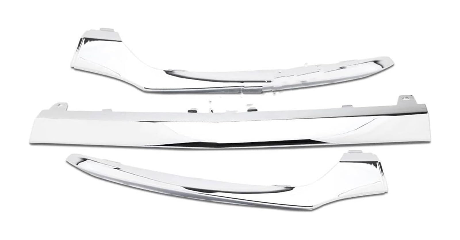 Auto Frontspoiler Lippe Für B&enz C-Klasse W205 2014–2018 C300 C400 C63 Frontstoßstangen-Zierleiste Chrom-Formteil Lippenverkleidung Splitter Spoiler Auto-Frontspoiler(3pcs chrome) von AMBMREDPEV