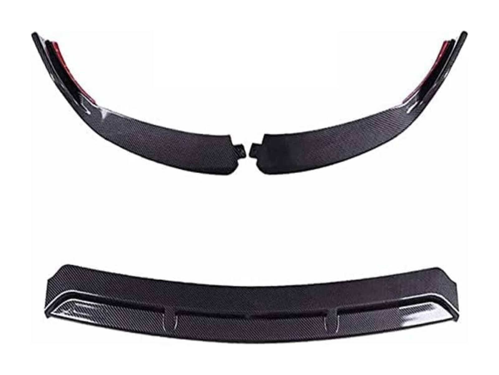 Auto Frontspoiler Lippe Für B&enz C Klasse W205 C205 2019 2020 Frontstoßstangenlippe Kinnspoiler Carbonfaser-Look Frontdiffusor Diffusor Normal-B Glänzend Schwarz(ACarbonFiber) von AMBMREDPEV