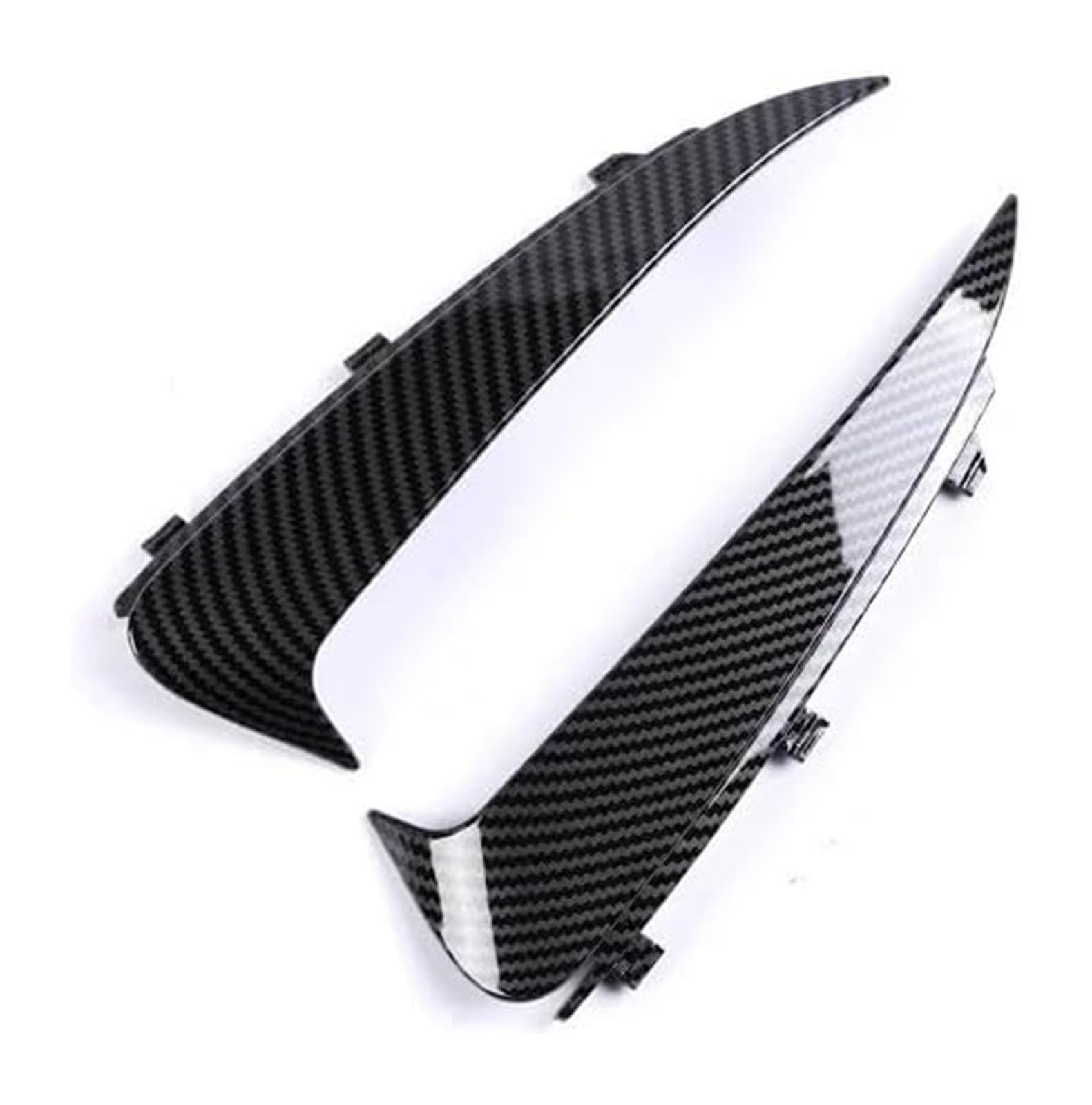 Auto Frontspoiler Lippe Für B&enz C Klasse W205 C205 S205 Hinten Für AMG Canard Flaps A205 Coupe Limousine Wagon T Modell Cabriolet Auto Front Stoßstange Splitter(Carbon For Sedan) von AMBMREDPEV
