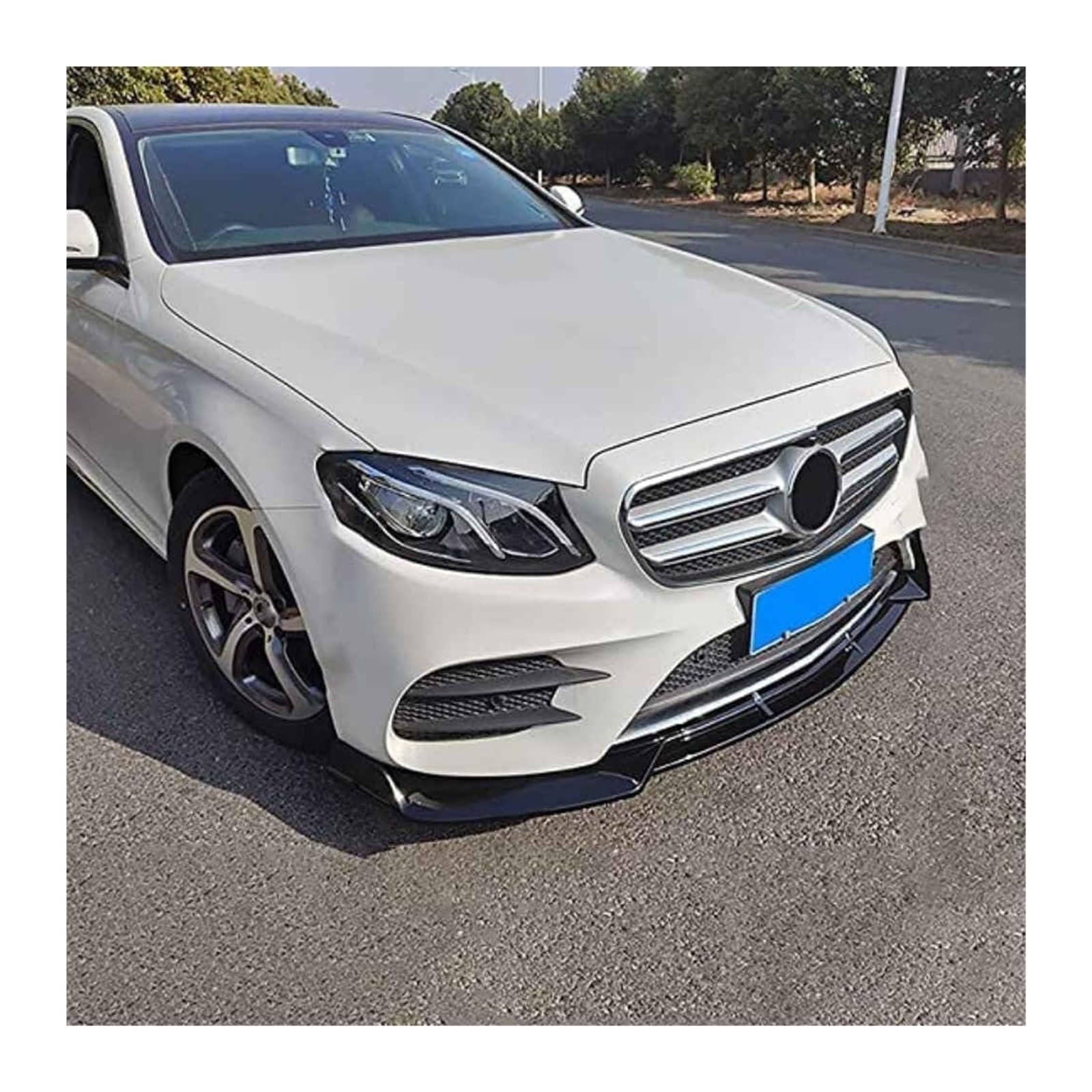 Auto Frontspoiler Lippe Für B&enz E W213 C238 A238 2016–2020 Frontstoßstange Lippe Kinnspoiler Carbonfaser-Look Frontdiffusor Diffusor Normal-C Mattschwarz(BGlossyBlack) von AMBMREDPEV