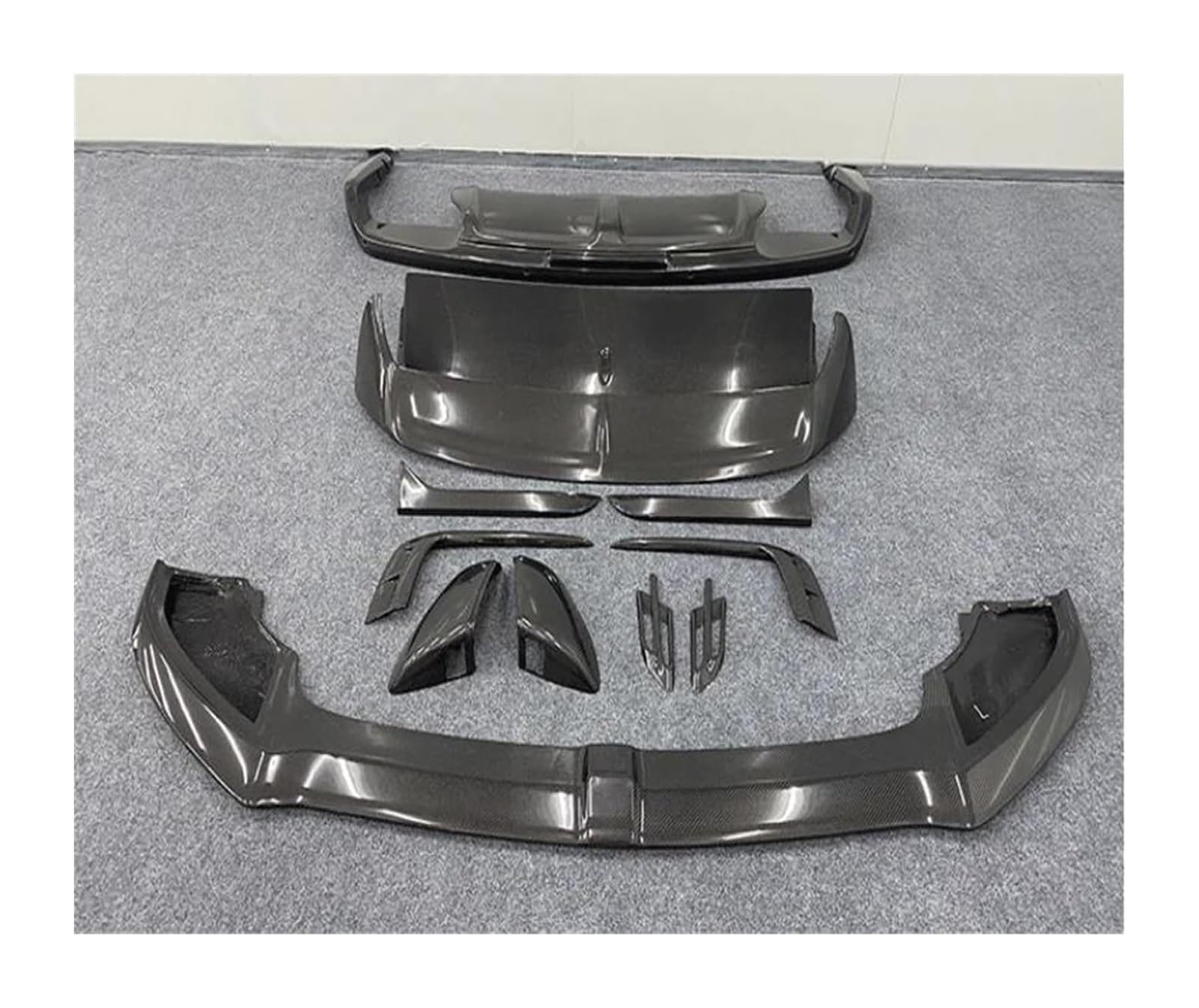 Auto Frontspoiler Lippe Für Bentley Für Bentayga V8 W12 2016-2018 Auto Frontspoiler Frontlippe 4 Stück Heckdiffusor Spoiler Seitenschweller Rückspiegel(ALL) von AMBMREDPEV