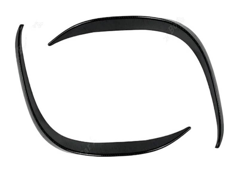 Auto Frontspoiler Lippe Für C-Klasse Frontschürze Spoiler Splitter Lufteinlass Grille Trim Abdeckung W205 S205 A205 C205 C200 C220d C300 2018-2021 Frontspoiler(2pcs Carbon Look) von AMBMREDPEV